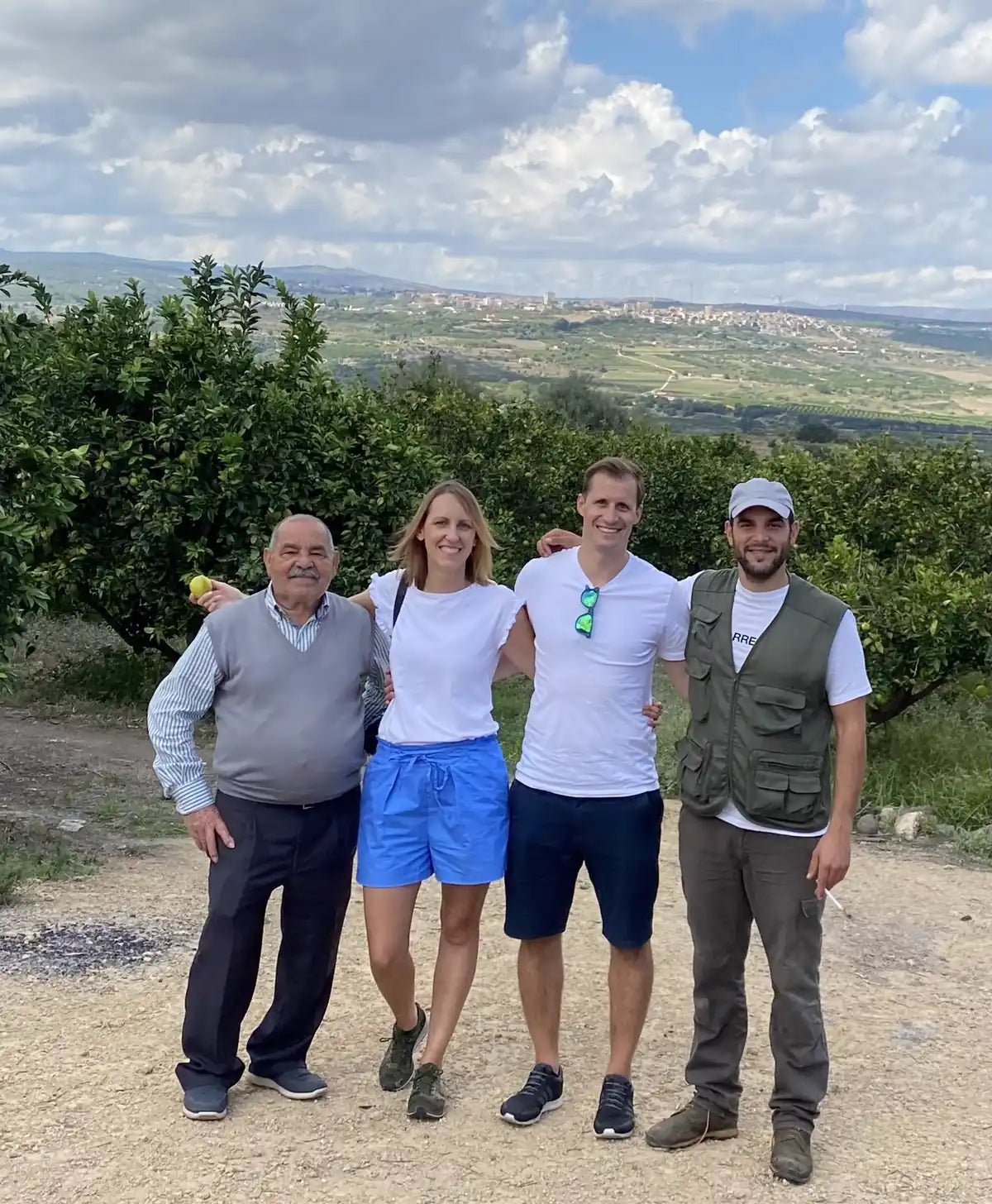 Barbara und David zu Besuch bei Emilio in Francofonte